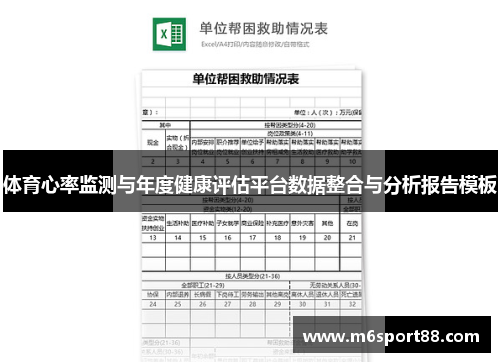 体育心率监测与年度健康评估平台数据整合与分析报告模板